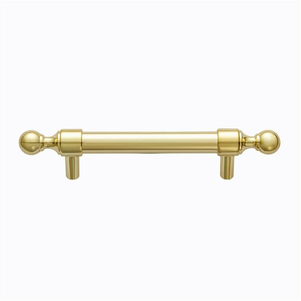 Escenografia 3.75 in. Center to Center Zinc Cabinet Pull, Polished Gold ES3252078